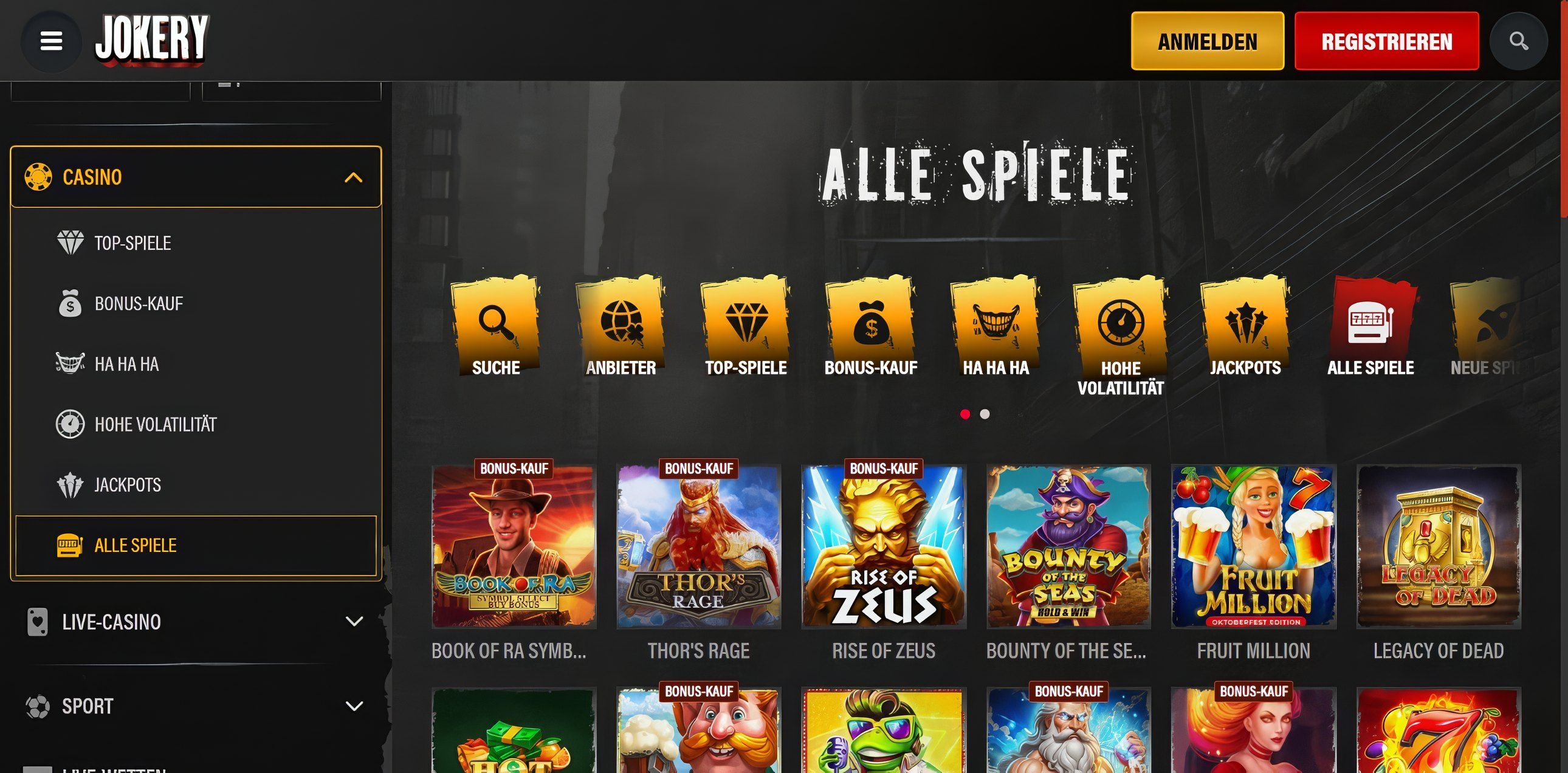 Jokery desktop screenshot 2